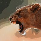 5497.Beige colored mountain lion growling.POSTER.decor Home Office art 5497.Beige colored mountain lion growling.POSTER.decor Home Office art