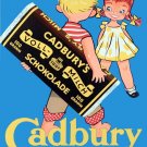4031.Cadbury, chocolate, girl flirting with boy.POSTER.Home School art decor