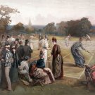 4496.Men.women.preparing for tennis match.POSTER.decor Home Office art 4496.Men.women.preparing for tennis match.POSTER.decor Home Office art