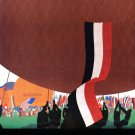 6365.Gordon-bennet.large red hot hair balloon.POSTER.Home Office art 6365.Gordon-bennet.large red hot hair balloon.POSTER.Home Office art