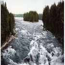6440.Raging river forks at mouth of delta.POSTER.art wall decor 6440.Raging river forks at mouth of delta.POSTER.art wall decor