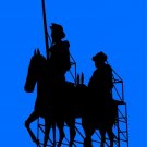 6788.Two colonial soldier standing at the edge of cliff.POSTER.art wall decor