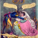 6634.The first kiss this yen years.Man kisses obese woman..POSTER.art wall decor 6634.The first kiss this yen years.Man kisses obese woman..POSTER.art wall decor