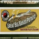 3580.Northern Pacific Railway dining cars travel POSTER.Home School art decor