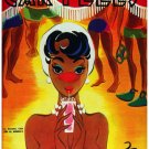 7044.Carteles.Woman with white hat sips a small drink.POSTER.art wall decor 7044.Carteles.Woman with white hat sips a small drink.POSTER.art wall decor