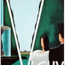 6847.Vichy.Man and Woman looking out v-shaped window.POSTER.art wall decor 6847.Vichy.Man and Woman looking out v-shaped window.POSTER.art wall decor