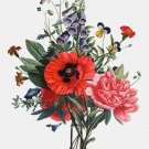 6688.Red and pink wild flowers.blue and purple flowers.POSTER.art wall decor 6688.Red and pink wild flowers.blue and purple flowers.POSTER.art wall decor