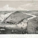 4104.View of New York.Hoboken, JerseyCity, Brooklyn.POSTER.Home School art decor