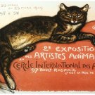 6838.Cercle internationale des arts.cat laying peacefully.POSTER.art wall decor