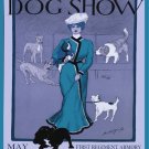 6049.Chicago Kennel.Dog show.woman walking cocker spaniel.POSTER.Home Office art 6049.Chicago Kennel.Dog show.woman walking cocker spaniel.POSTER.Home Office art