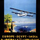 6354.Imperial airways.the modern way.europe.egypt.india.POSTER.Home Office art