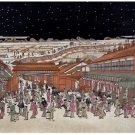 6812.Japanese people in market in winter.shopping..POSTER.art wall decor
