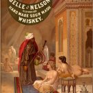 6997.Belle of Nelson.two nude woman sit before foreign man.POSTER.art wall decor