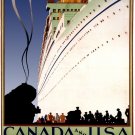 4113.Canadian Pacific ocean liner.Canada and USA.POSTER.Home School art decor