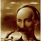 7126.Close up of man with mustache stands in open space.POSTER.art wall decor 7126.Close up of man with mustache stands in open space.POSTER.art wall decor