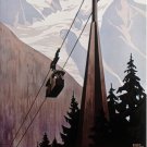 4840.Cable cars.Funiculaire.chamonix-planpraz..POSTER.decor Home Office art