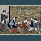 6682.Japenese people gathered for dinner and entertainmentPOSTER.art wall decor 6682.Japenese people gathered for dinner and entertainmentPOSTER.art wall decor