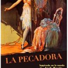 6240.La pecadora.teatro milanos.woman behind door.mirror.POSTER.Home Office art