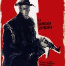 8620.La barricade silenciosa.man in coat with gun.POSTER.movie decor graphic art