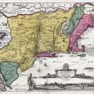 6652.Map of New Belgium.New netherlands.next to north sea.POSTER.art wall decor