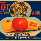 8842.Tiger brand apples.bellflower.watsonville.POSTER.art wall decor graphic art