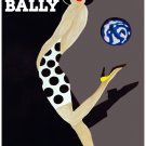 3075c.Polka Dress Bally Girl POSTER.Home Room Wall art decoration.Black & Ash