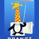 4605.regigerateur.brandt.giraffe.penguin in cooler.POSTER.decor Home Office art