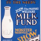 7489.Give to the needy.milk fun.white bottle of milk.POSTER.art wall decor