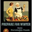 7864.Waste not-want not.older woman showing younger woman.POSTER.art wall decor