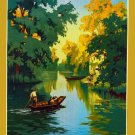 3109.Le Marais Poitevin Travel POSTER.French Art room home office decoration