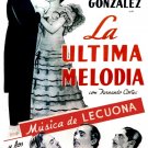 7310.La ultimo melodia.man and woman sing together.POSTER.art wall decor