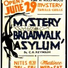7467.Hollywood playhouse.mystery of broad walk asylum.POSTER.art wall decor
