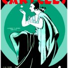 7794.Carteles.Woman in green holding star in hand.POSTER.House art wall decor