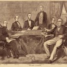4622.Abraham Lincoln.Harper's weekly ad cabinet POSTER.decor Home Office art