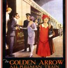 6169.The golden arrow all pullman train.cie wagons lits.POSTER.Home Office art