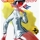 7771.Carteles.Women dressed in white.cuban.american flagsPOSTER.art wall decor