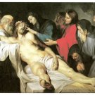 9124.Painting of an undressed christ with Mary.POSTER.decor Home Office art