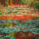 5400.Monet.painting of marsh.water lillies.POSTER.decor Home Office art