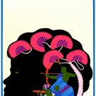 7148.African woman with flowers and people in hair.POSTER.art wall decor 7148.African woman with flowers and people in hair.POSTER.art wall decor