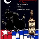 6004.Ron Matusalem.cats toasting on cuban flag under moon.POSTER.Home Office art