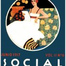 7070.Social.Woman in white dress reading on sofa..POSTER.Room art wall decor 7070.Social.Woman in white dress reading on sofa..POSTER.Room art wall decor
