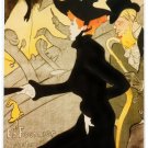 7411.Divan japonais.Woman in back dress and hat sitting.POSTER.art wall decor 7411.Divan japonais.Woman in back dress and hat sitting.POSTER.art wall decor