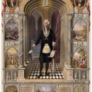 6146.Washington as a freemason.commander of american army.POSTER.Home Office art