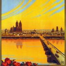 2997.La Touraine France Garden Jardin de Paris Travel POSTER.French Art decor