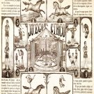 6121.Juego del circo.various circus stunts with horses.POSTER.Home Office art