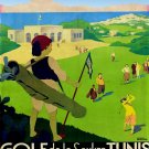4601.Golf de la soukra.tunis.golf course.beach.POSTER.decor Home Office art