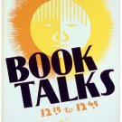 7451.Chicago public library.book talks.noon hour.POSTER.art wall decor