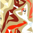 7700.Women sunbathing in two piece bathing suits.POSTER.House art wall decor