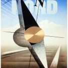 4382.Chemin de fed du nord.compass.railroad.POSTER.decor Home Office art
