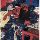 6822.Japanese man looks very angry playing chess.POSTER.asian art wall decor